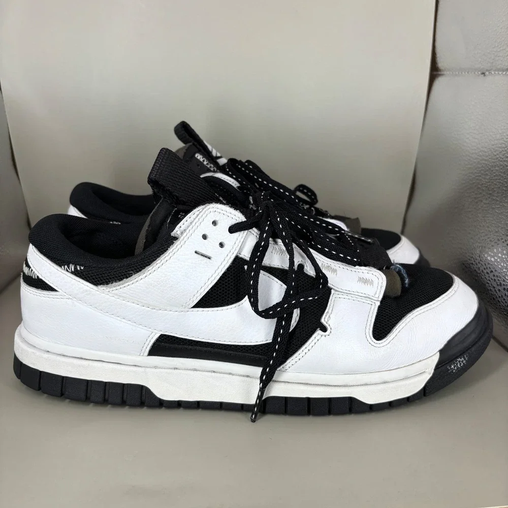 Nike Dunk Low Jumbo Reverse Panda Black White DV0821-002 Mens 10.5 Sneaker - Picture 1 of 7